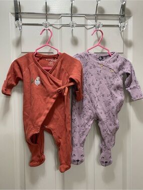 2/10$ Rust-Red and Purple Kimono Style Sleepers